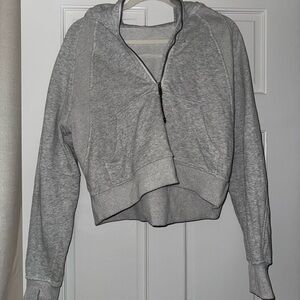 Lululemon scuba cropped half zip hoodie size 6